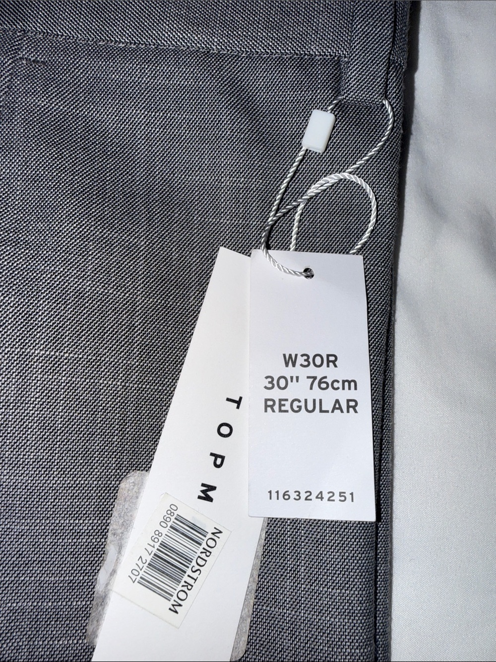 Topman Gray Men's dress pants - Modern Tailored Look